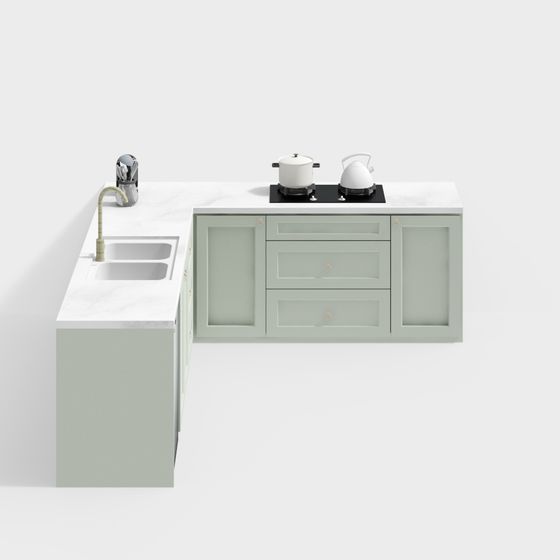 Modern Urban Kitchen 3D model