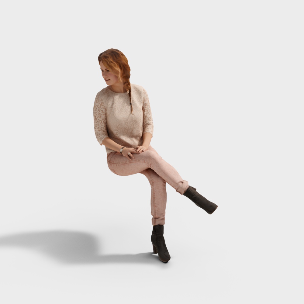 Person Woman Sitting 2