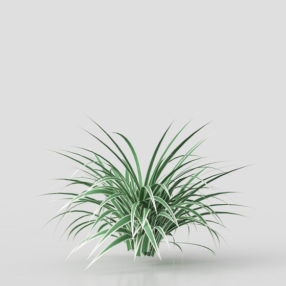 Lush Greenery Low-Poly Plant 3D model