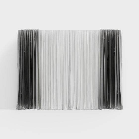 Luminous Curtain 3D model for Modern Spaces