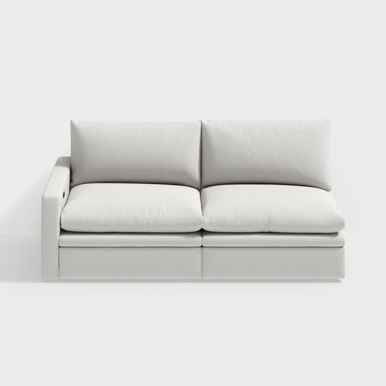 Modern Minimalist Sofa 3D model