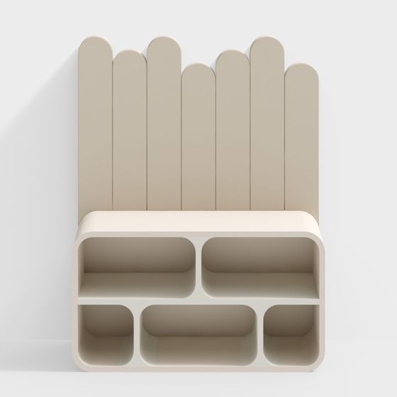 Charming Picket Fence Shelf 3D model