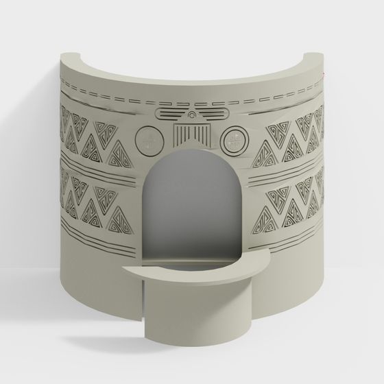 Stylish Future Gate 3D Model for Creative Projects