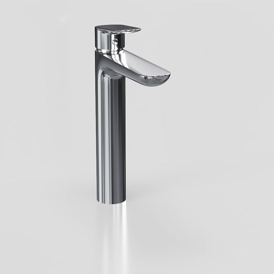 Sleek Streamlined Faucet 3D model