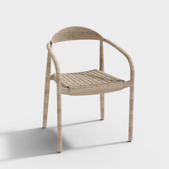 Modern Vintage-Style Chair 3D model