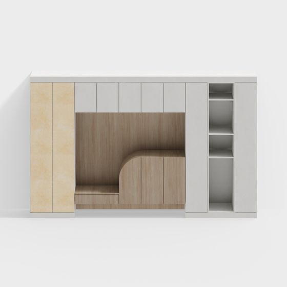 Urban Corner Cabinet 3D model