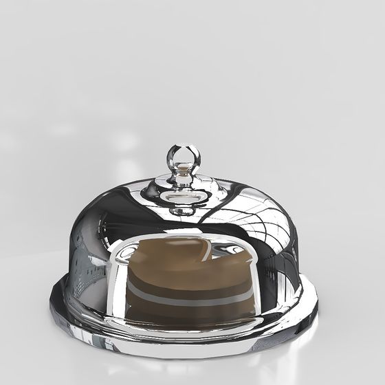 Artistic Cake Display Stand 3D model