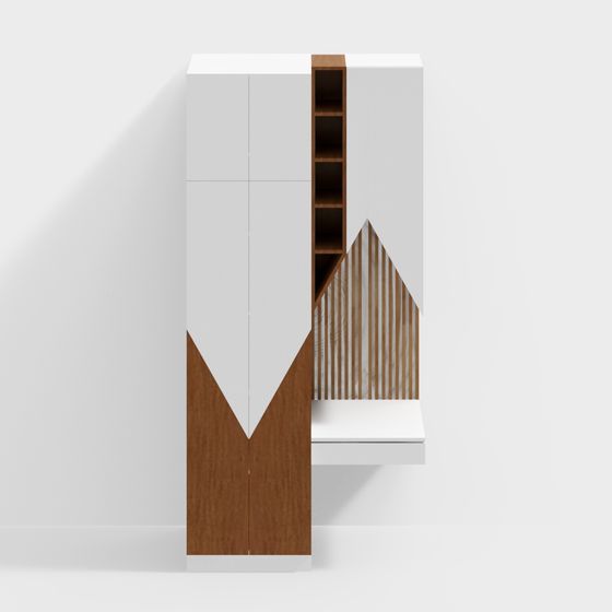 Geometric Art Cabinet 3D model