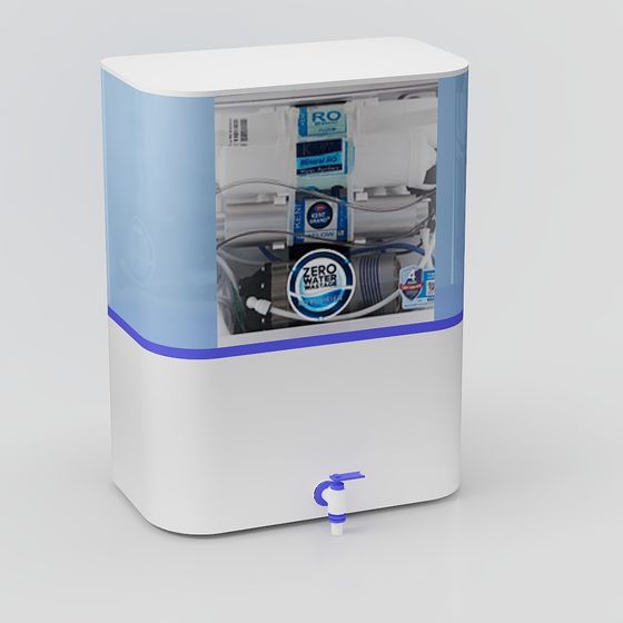 Low-Poly Reverse Osmosis Water Purifier 3D model
