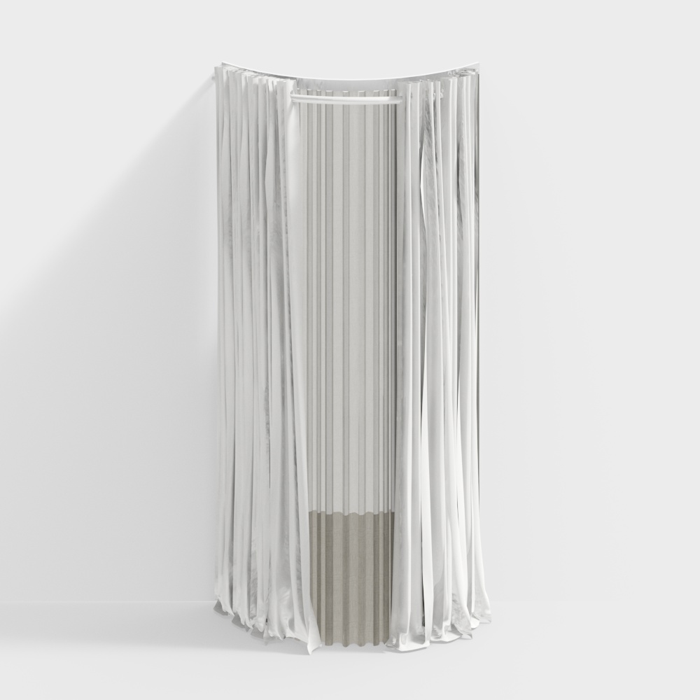 Flowing Curtain 3D Model