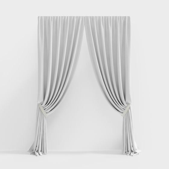Elegant Ethereal Curtain 3D Model for Creative Projects