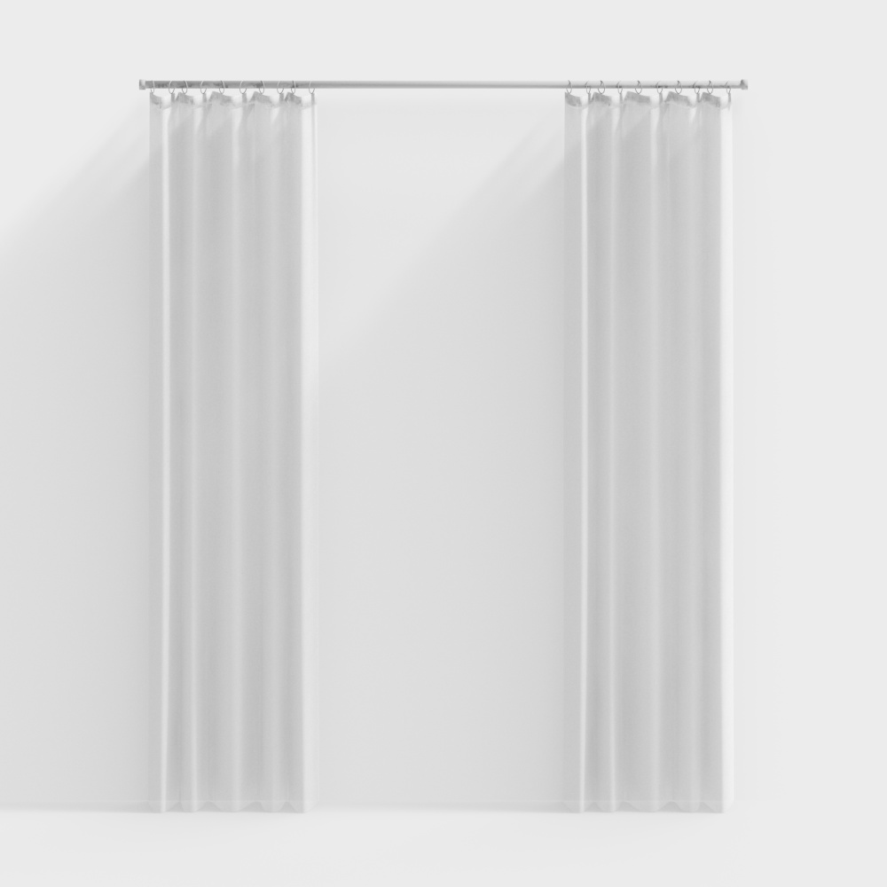 Voilage à galon fronceur MILOS blanc