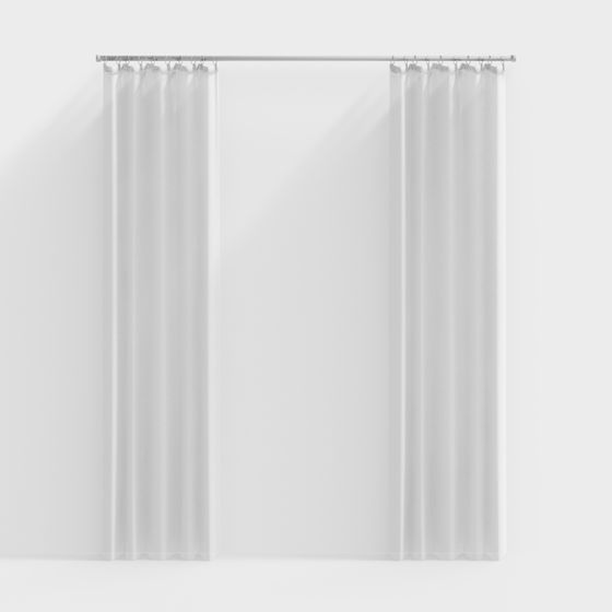 Voilage à galon fronceur MILOS blanc