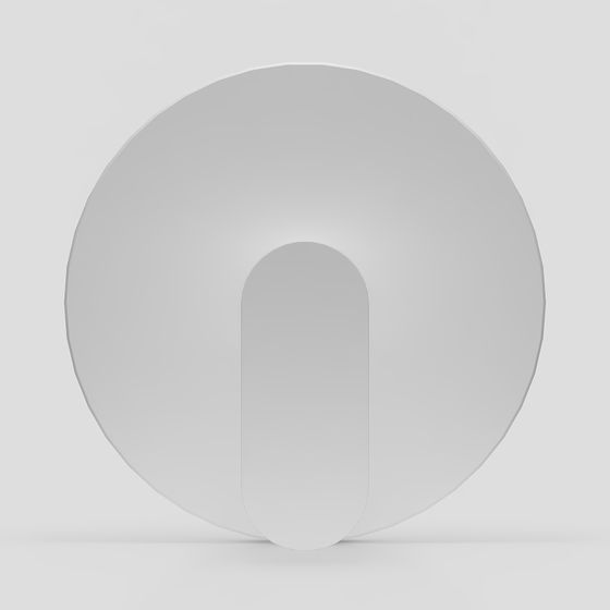 Minimalist Ring Door 3D model