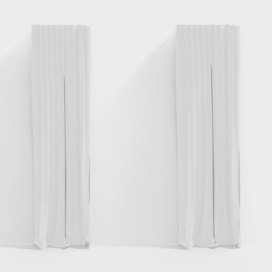 Minimalist Drapes 3D model for Creative Spaces