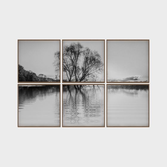 Serene Winter Lake 3D model Collection