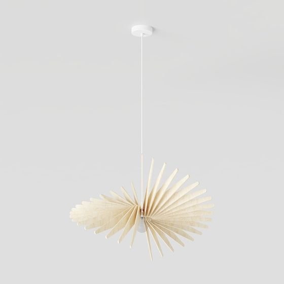 Elegant Low-Poly Chandelier 3D model