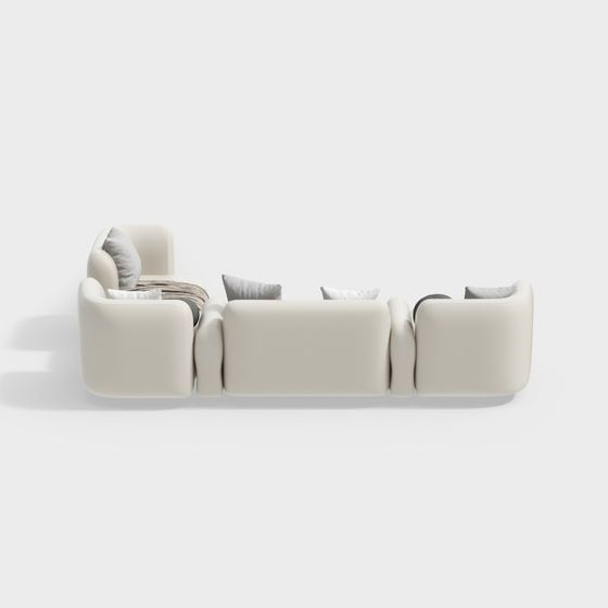 Urban Comfort 3D model Sofa for Modern Spaces
