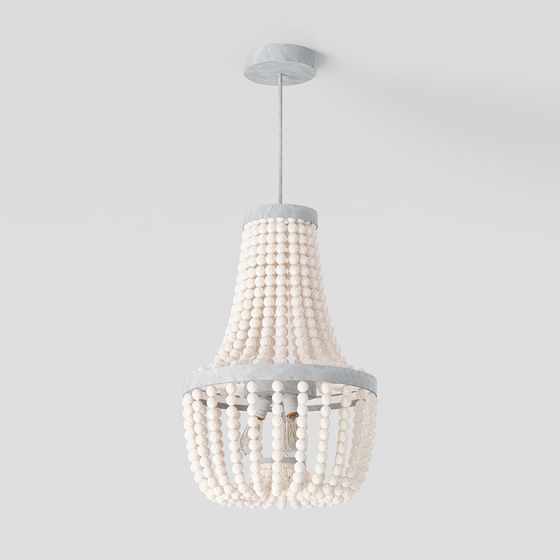 Elegant Low-Polygon Chandelier 3D model