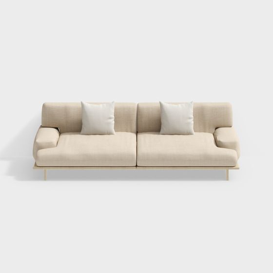 Urban Comfort Sofa 3D Model
