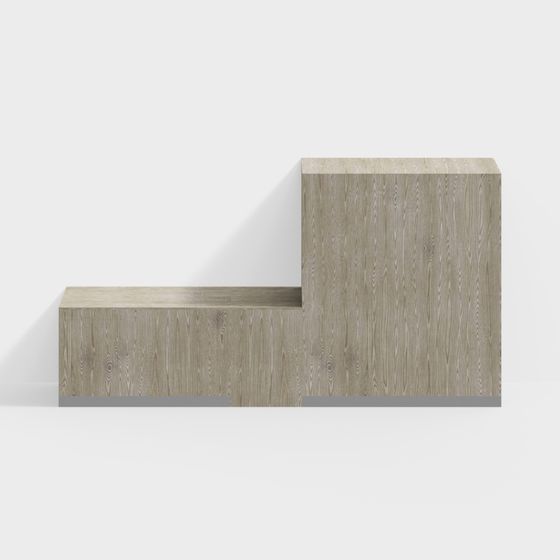 Urban Corner Low-Poly 3D model