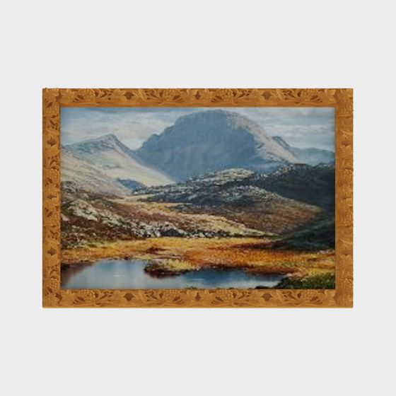 Mountain Lake View 3D model for Creative Projects