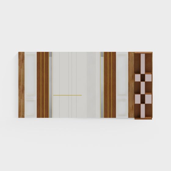 Urban Shelf 3D model for Modern Spaces