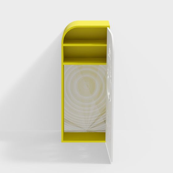 City Light Bookshelf 3D model for Modern Spaces