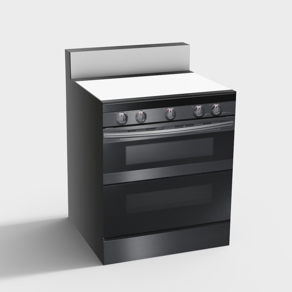 black samsung stove