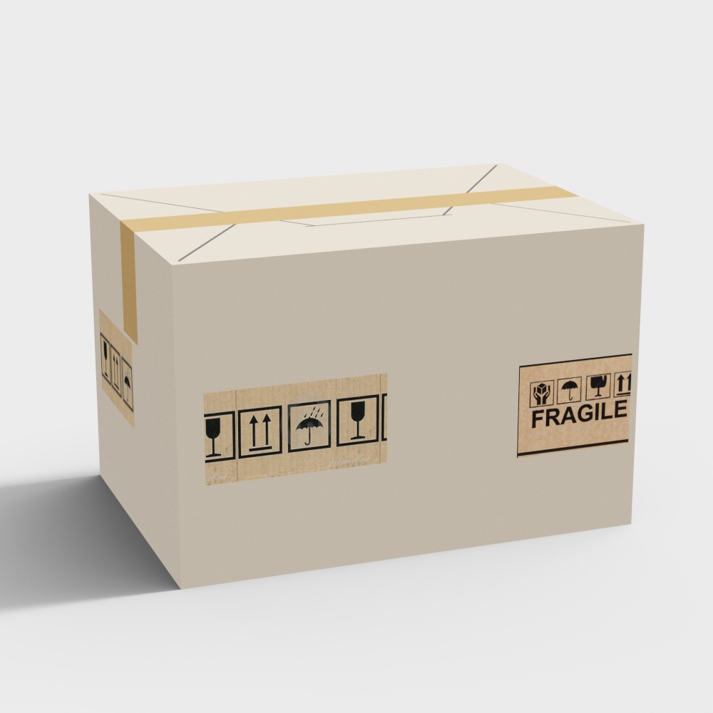 Fragile Box 3D model