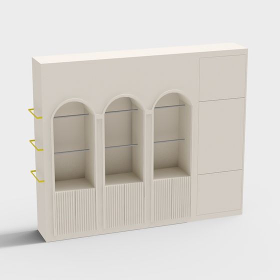 City Bookshelf 3D model for Modern Interiors
