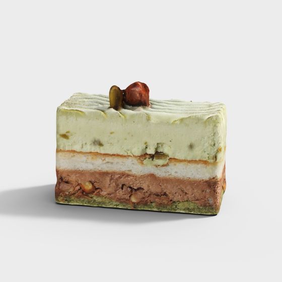 Attractive Low Poly Cake 3D model for Creative Use