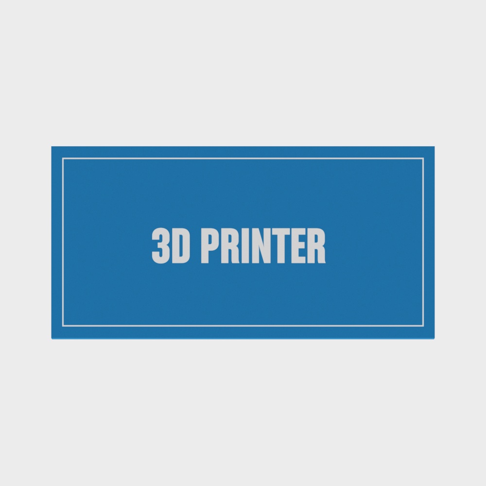 Unique Low-Poly 3D Printer Model 3D model