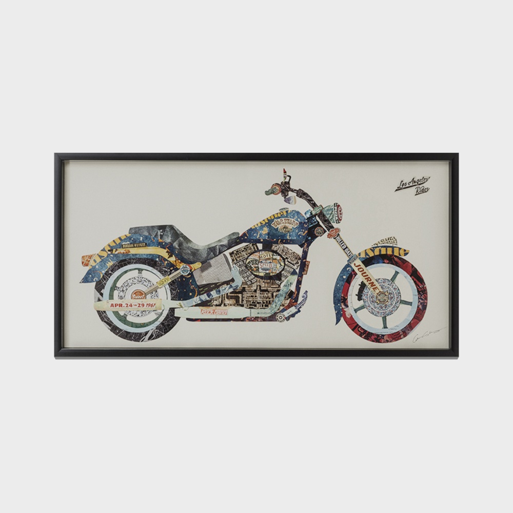 Vintage Motorcycle 3D model with Low Poly Design