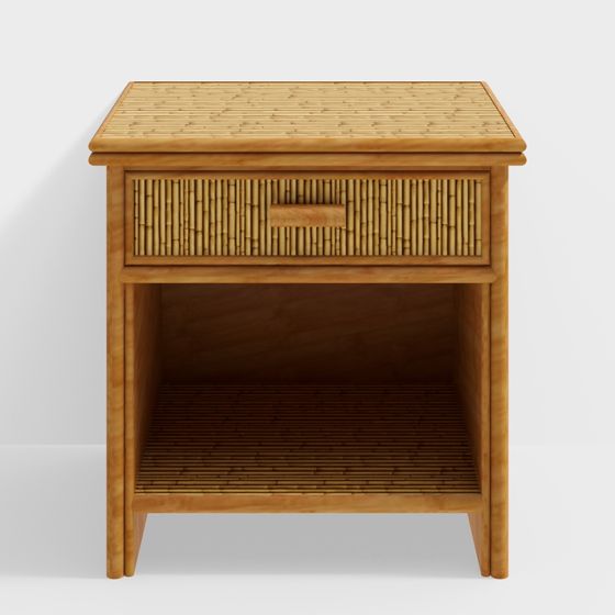 Bamboo Weave Side Table 3D model