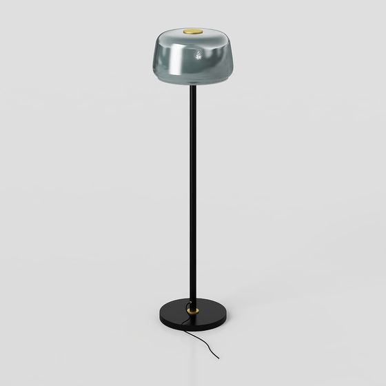 Stylish Low-Poly Floor Lamp 3D model