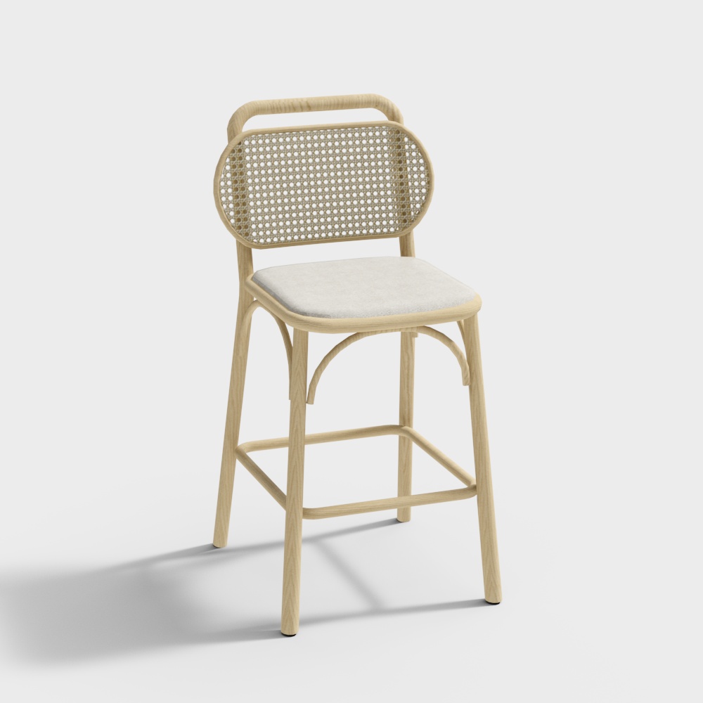 Cane Bar Stool