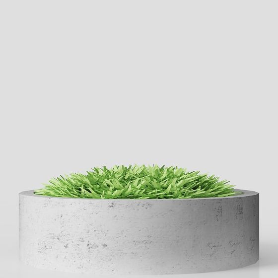 Concrete Planter 3D Model for Modern Aesthetics