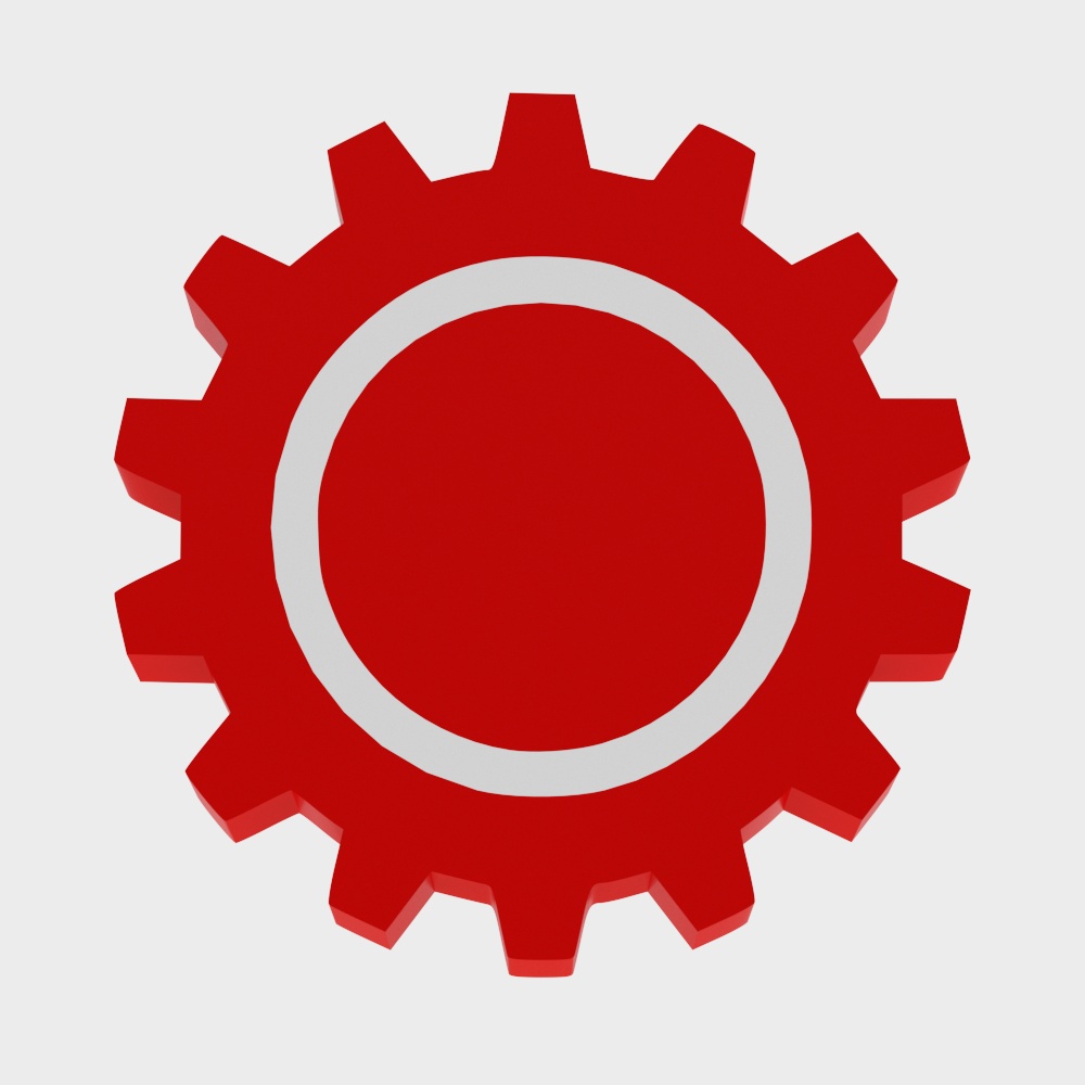 Stylish Gear 3D Model for Creative Projects