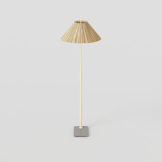 Unique Low-Poly Floor Lamp 3D model