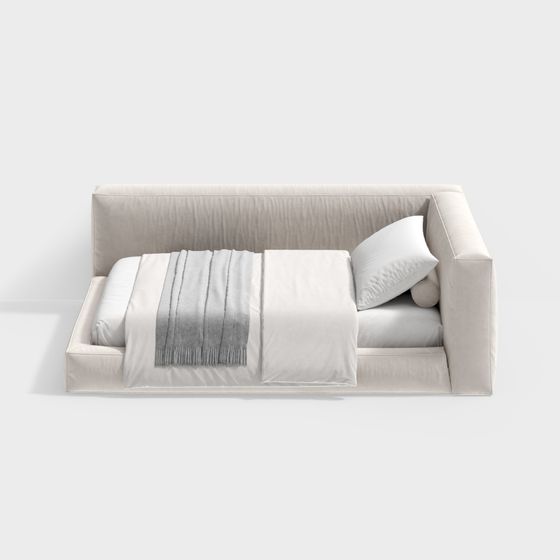 Cozy Retreat 3D Sofa Bed Model
