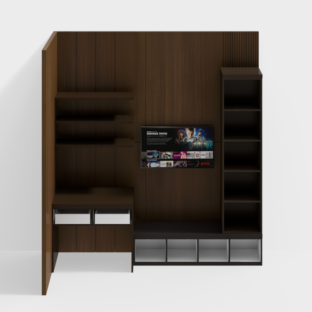 TV Backdrop + Bedroom Work Desk