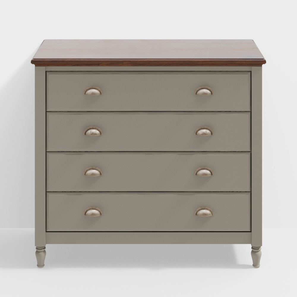 Vintage Storage Cabinet 3D model for Modern Interiors