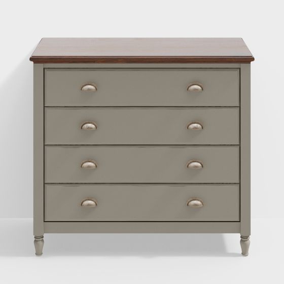 Vintage Storage Cabinet 3D model for Modern Interiors