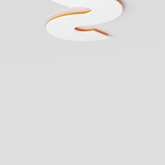 Sculpted Light 3D model for Interior Spaces