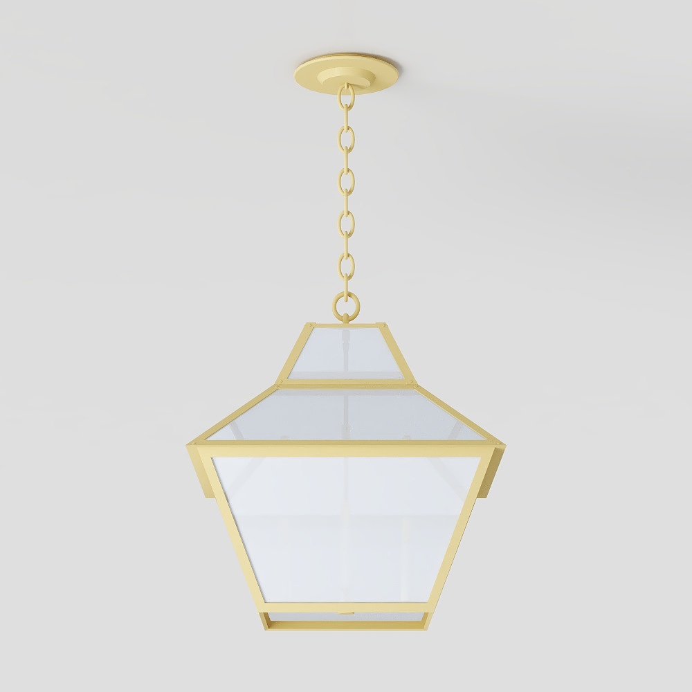Elegant Geometric Chandelier 3D model