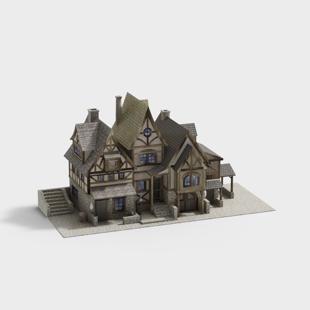 Historic Castle Manor 3D model