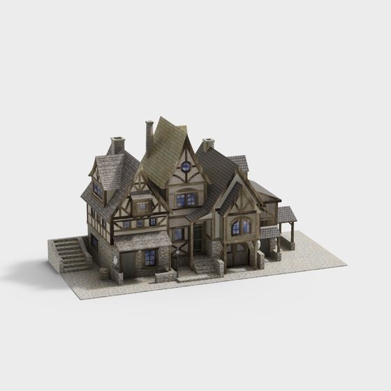 Historic Castle Manor 3D model