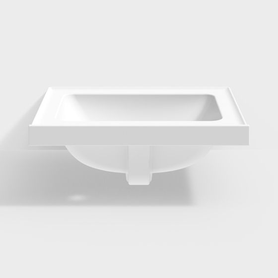 Sleek Floating Sink 3D model Design