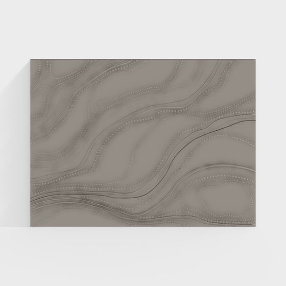 Streamlined Wall 3D model for Creative Spaces